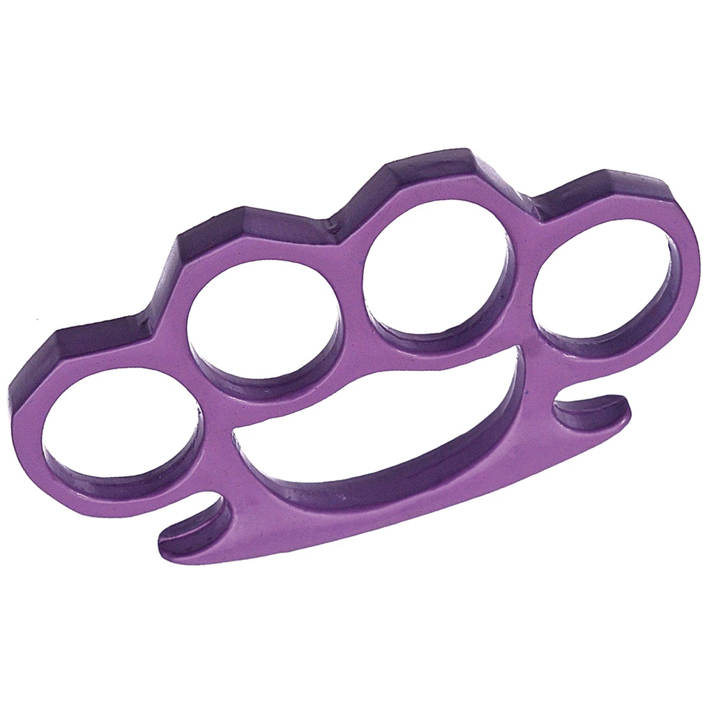 Violet Forge Compact Four-Ring Steel Knuckles - Purple | Texas Brass ...